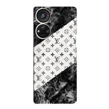 Чехол Стиль Louis Vuitton на ZTE Blade V40s (LV на белом)