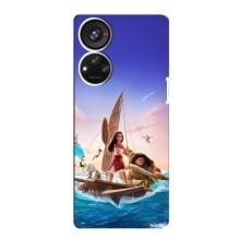 Чехол с мультфильмом Моана ZTE Blade V40s – Моана и Мауи