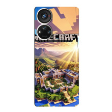 Чохол з картинками Майнкрафт для ZTE Blade V40s – Minecraft