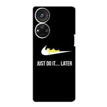 Чехол с логотипом Найк на ZTE Blade V40s (Nike just do it)