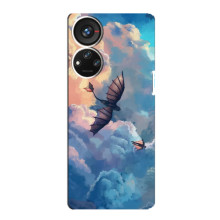 Чохол з принтом дракон Беззубик ZTE Blade V40s