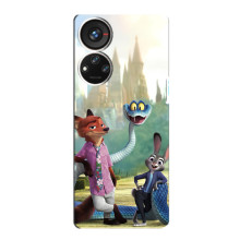 Чехол Зоотрополіс на ZTE Blade V40s – Ник Джуди и змея