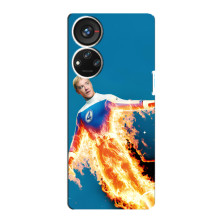 Чохол з принтом Фантастична четвірка для ZTE Blade V40s – Людина-факел