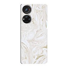 Мраморный чехол на ZTE Blade V40s (VPrint) (Белый мрамор)