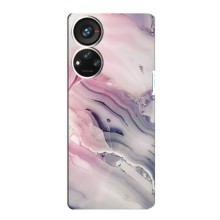 Мраморный чехол на ZTE Blade V40s (VPrint) (Пурпурный Мрамор)