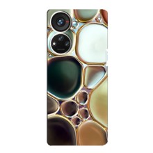 Мраморный чехол на ZTE Blade V40s (VPrint) (Радужный Мрамор)