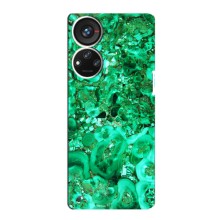 Мраморный чехол на ZTE Blade V40s (VPrint) (Салатный Мрамор)