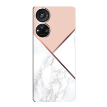 Мраморный чехол на ZTE Blade V40s (VPrint) (Тройной мрамор)