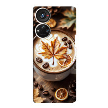 Чохол з унікальним дизайном 'Осінь з кавою' для ZTE Blade V40s – Пряна кава