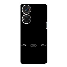 Силиконовый бампер с картинкой машины на ZTE Blade V40s (Силует Audi)