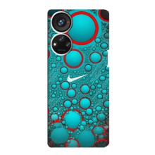 Силиконовый Чехол на ZTE Blade V40s с картинкой Nike (Найк зеленый)