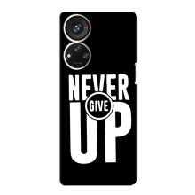 Силиконовый Чехол на ZTE Blade V40s с картинкой Nike – Never Give UP