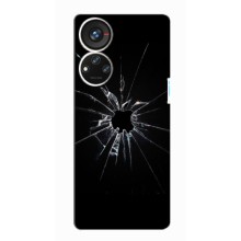 Текстурный Чехол для ZTE Blade V40s (Биток стекло)