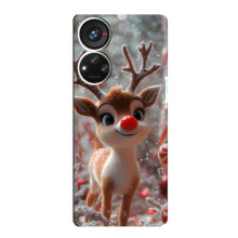 Яскравий чохол для ZTE Blade V40s з Зимові Оленята