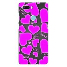 Чехлы для любимой на ЗТЕ З18 Мини (VPrint) (Pink hearts)