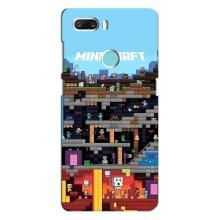 Чехол Майнкрафт на ZTE Z18 Mini (AlphaPrint) Minecraft (фон Minecraft)
