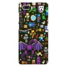 Чехол Майнкрафт на ZTE Z18 Mini (AlphaPrint) Minecraft (Коллаж Майнкрафт)