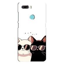 Чохол з малюнком кіт на ZTE Z18 Mini – Коти в окулярах