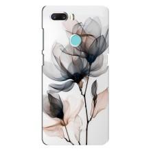 Чохол з квітковим принтом на ЗТЕ З18 Міні – Квіти на білому