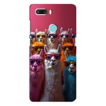 Чохол з принтом стильні тварини для ЗТЕ З18 Міні – Лами в окулярах