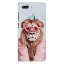 Чохол з принтом стильні тварини для ЗТЕ З18 Міні – Лев в окулярах